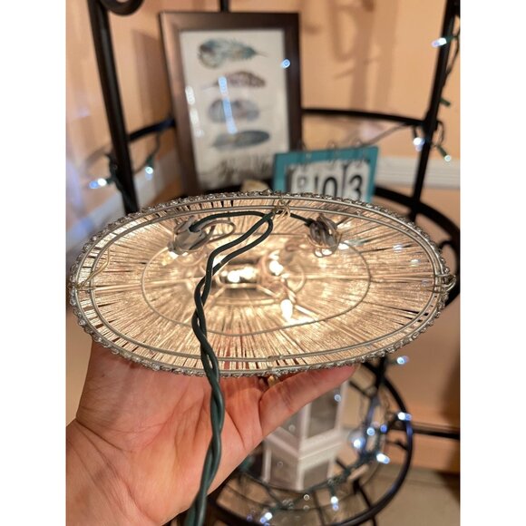 Angel Christmas Tree Topper Light-Up Silver Wire With Star Design&Halo Size 13” - Picture 6 of 12